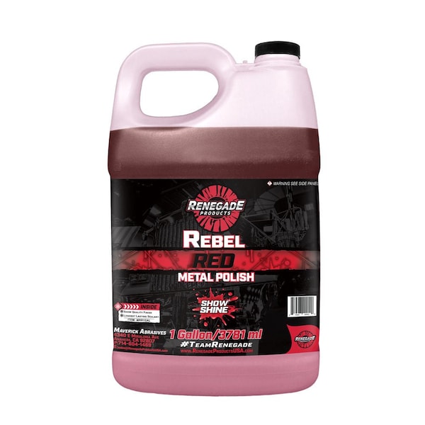 Renegade Products Usa Renegade Red Show Shine Liquid Metal Polish 1 Gallon LFGRPMRR1GAL - main