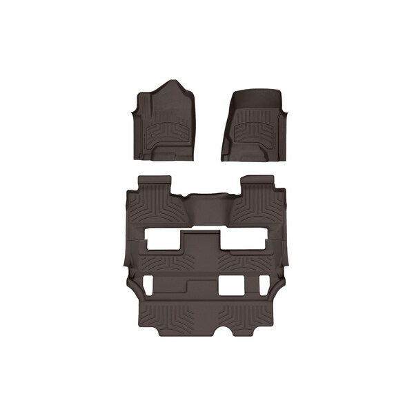 Weathertech Cocoa, Front and Rear FloorLiner HP 47607-1-5IM - main