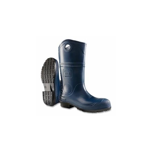Dunlop Protective Footwear DuroPro Rubber Boots, Steel Toe, Men's 14, 16 in Boot, Polyblend/PVC, Blue/Black 868-8908600.14 - main