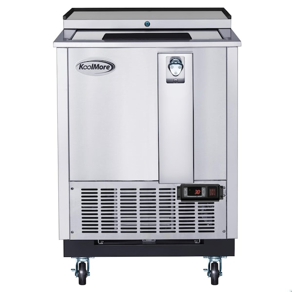 Koolmore 25 in. Commercial Bottle Cooler in Stainless-Steel with Built-In Opener, ETL Listed, 5 cu. ft. KM-BOC25-SS - main