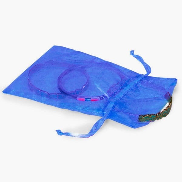 Nashville Wraps French Blue Organza Favor Bags, 4x6, 10PK B00162 - main