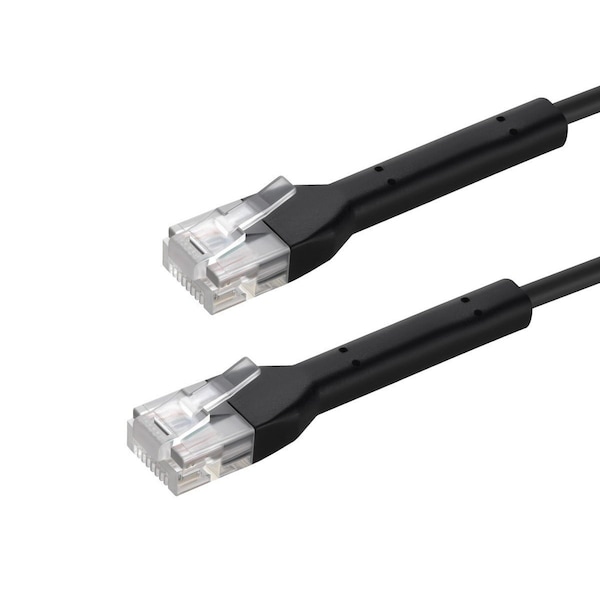 Monoprice Cat6 Ethernet Patch Cable - Bendable UTP 28AWG 1ft Black 49063 - main