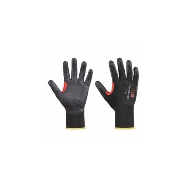 Honeywell CoreShield, A1/A Coated Cut Resistant Gloves, 10/XL, Nylon Black Liner, Nitrile Micro-Foam Black 582-21-1515B/10XL - main