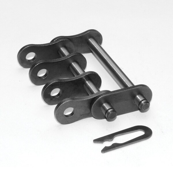 Senqcia 35-3CL Triple Strand Spg Clip Connecting Link, 35-3 chain, 3/8 P, 1.3 OAW, .141 Pin S-35-3CL - main