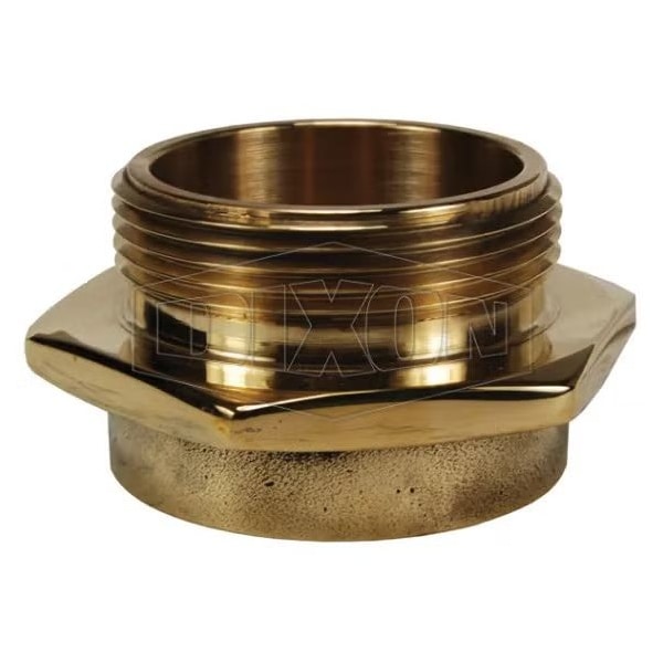 Dixon The Right Connection 23-272 Single Open Snoot Outlet, 2-1/2 in, FNPT x MNYFD, Cast Brass, Domestic MOC250NYFD-P - main