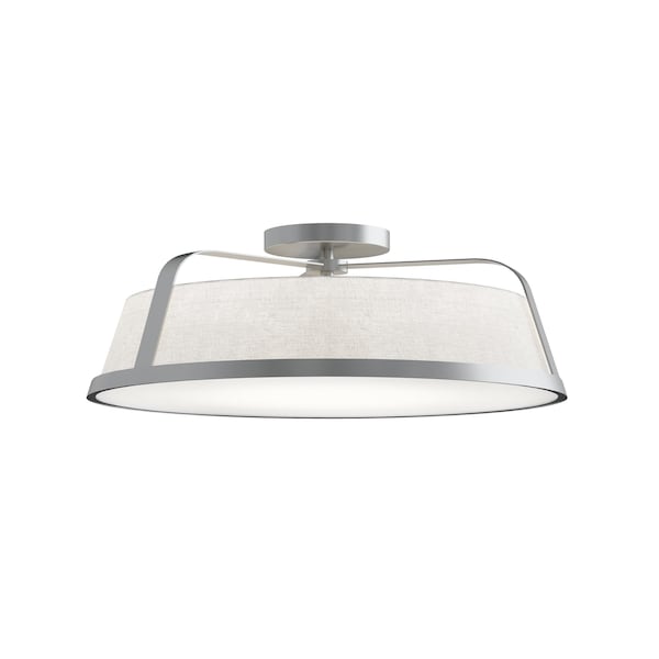 Afx Lizzette 18in Med Base Ceiling, Satin Nickel LIZC18MBSN - main