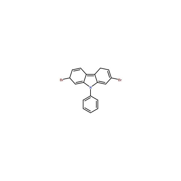 Ak Scientific 2, 7-Dibromo-9-phenylcarbazole (1g), CAS 444796-09-2 5435AL-1g - main
