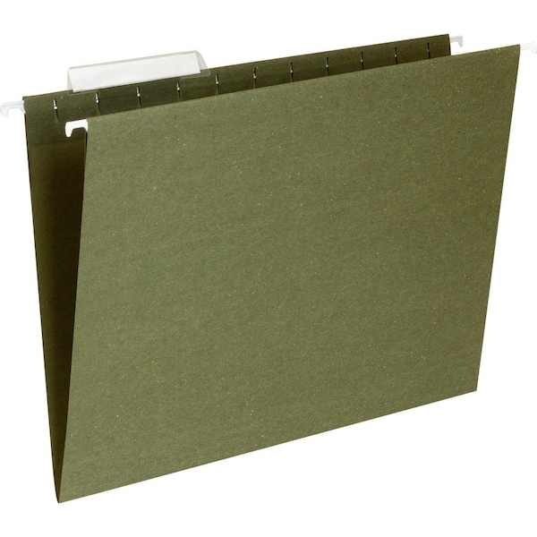 Business Source Hanging File Folder, Green, PK25 BSN17532 - main