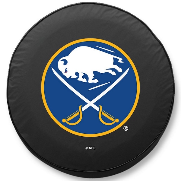 Holland Bar Stool Co 35 x 12.5 Buffalo Sabres Tire Cover TCH2BufSabBK - main