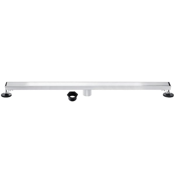 Kingston Brass 60-Inch Stainless Steel Linear Shower Drain with Reversible Tile Insert and Flat Grate BSF6021 - main