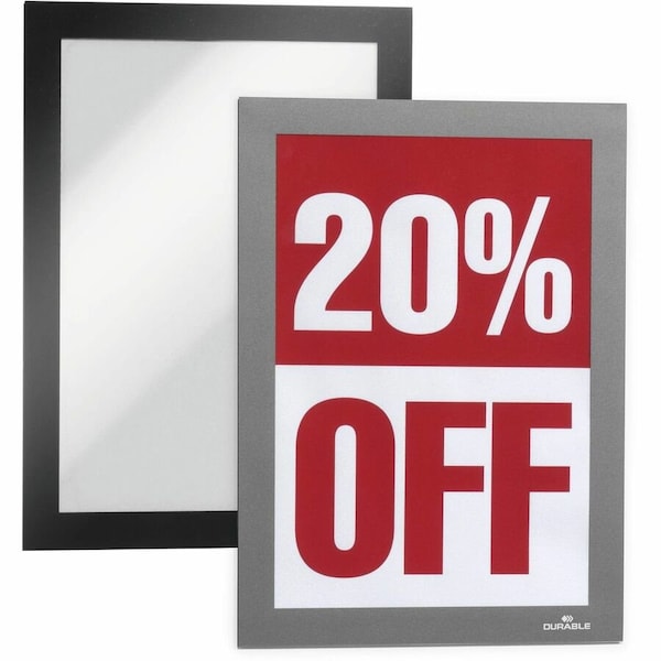 Zoro Select Sign Holder, 5-1/2" x 8-1/2", PVC, PK2 491323 - main