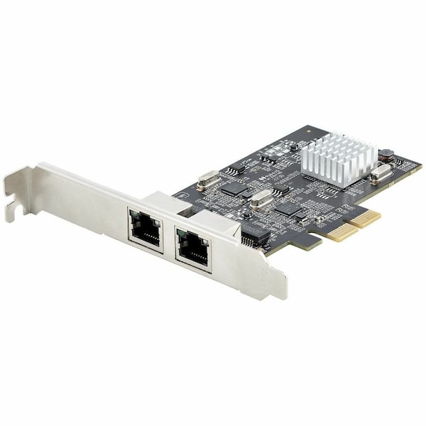 Startech.Com 2-PORT 2.5GBPS NBASE-T PCIE NETWORK CARD, INTEL I225-V, DUAL-PORT COMPUTER NETWORK CARD, PR22GI-NETWORK-CARD - main