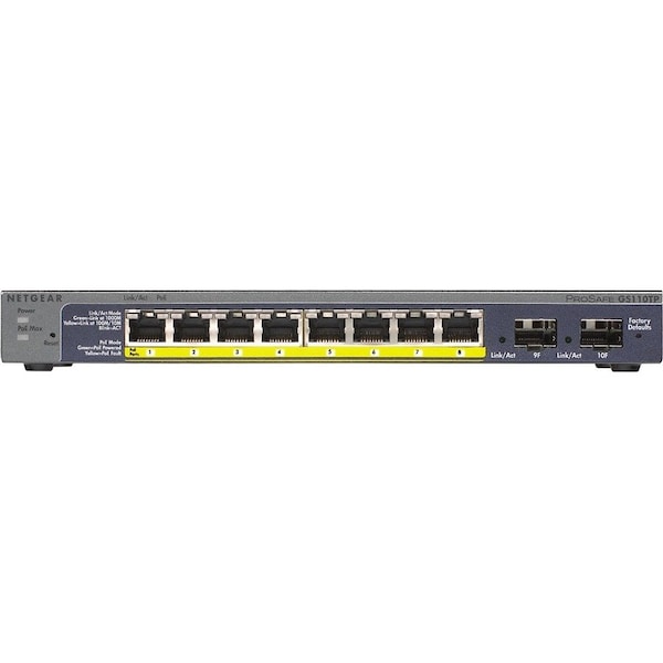 Netgear ProSafe GS110TP Ethernet Switch GS110TP-300NAS - main