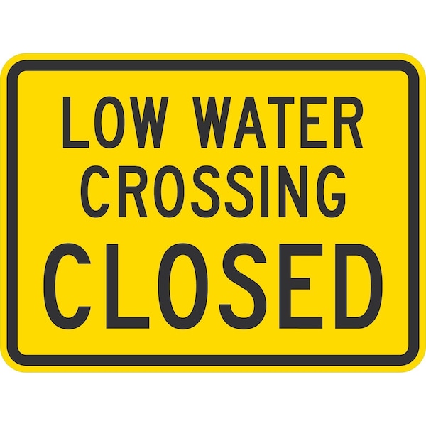 Lyle Low Water Crossing Closed, 24x18, Diamond Grade, Yellow G-11754-DG_24x18 - main