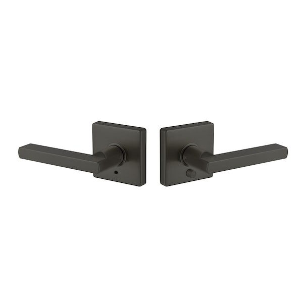 Emtek Residential Door Levers Privacy Matte Black EE3220CLPMB - main