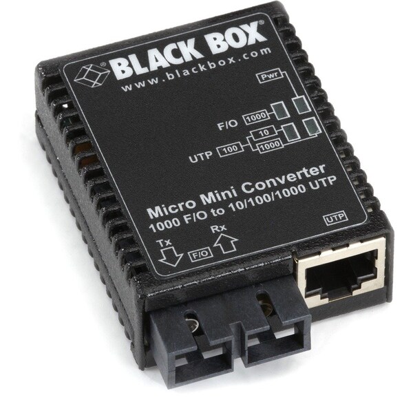 Black Box 10/100/1000 1000 12K Scmedia Converter Us Ps LMC4004A - main