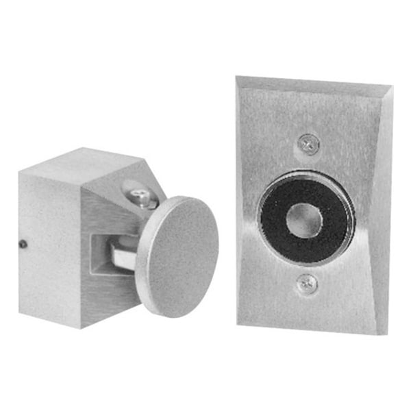 Edwards Signaling Electromagnetic Door Holder, Flush Wall Mounted, Aluminum 1504-AQN5 - main