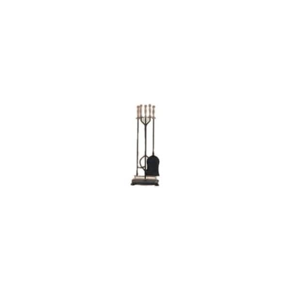 Panacea Black Antique Metal Fireplace Tool Set 15006 - main
