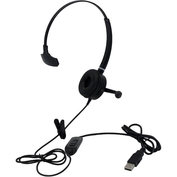 Spracht MONAURAL HEADSET WITH USB CONNECTOR AND CONTROLLER, SPARE EAR CUSHION - USE WIT HS-WD-USB-1 - main