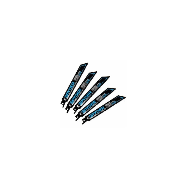 Sm Products Reciprocating Saw Blade, Bi-Metal, Metal Cutting, 10/14 TPI, 6 in, 5-Pack 200302 - main