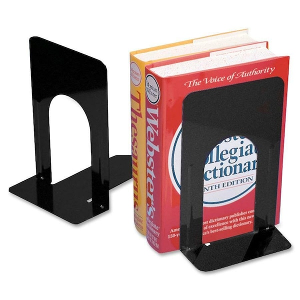 Charles Leonard Bookends, 9" Height, Black, 2 Per Pack, PK3 87915 - main