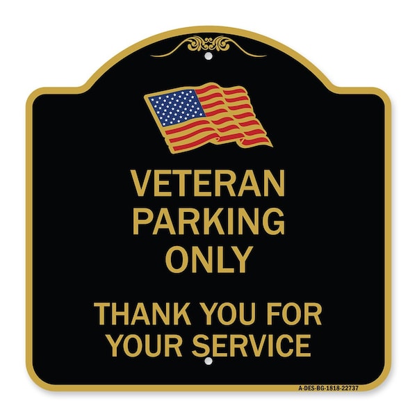 Signmission Black & Gold, 18 Inch x 18 Inch, Heavy Gauge Aluminum A-DES-BG-1818-22737 - main