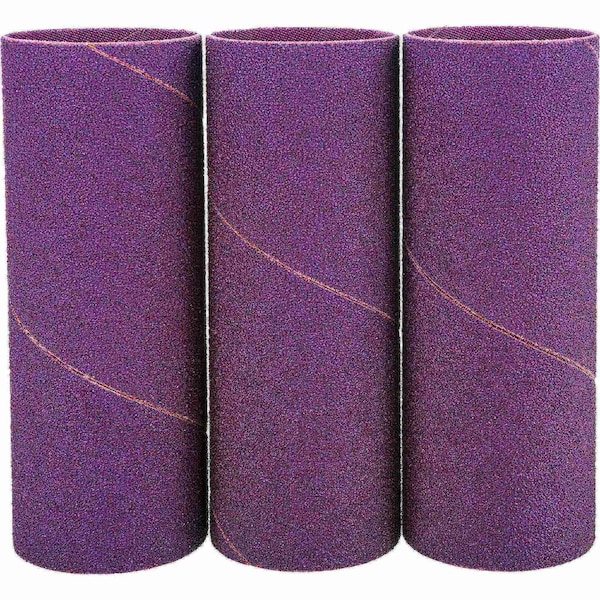 Grizzly 2" Dia. x 5-1/2" A/O Hard Sanding Sleeve, 60 Grit, 3PK H6674 - main