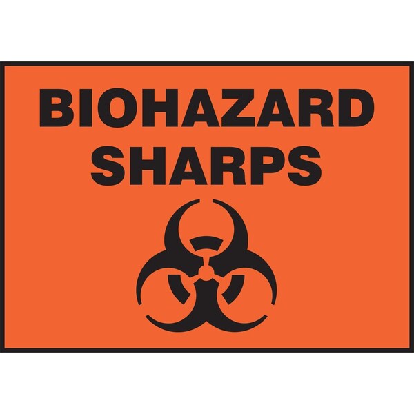 Accuform SAFETY LABEL BIOHAZARD SHARPS 3 LBHZ504XVE - main