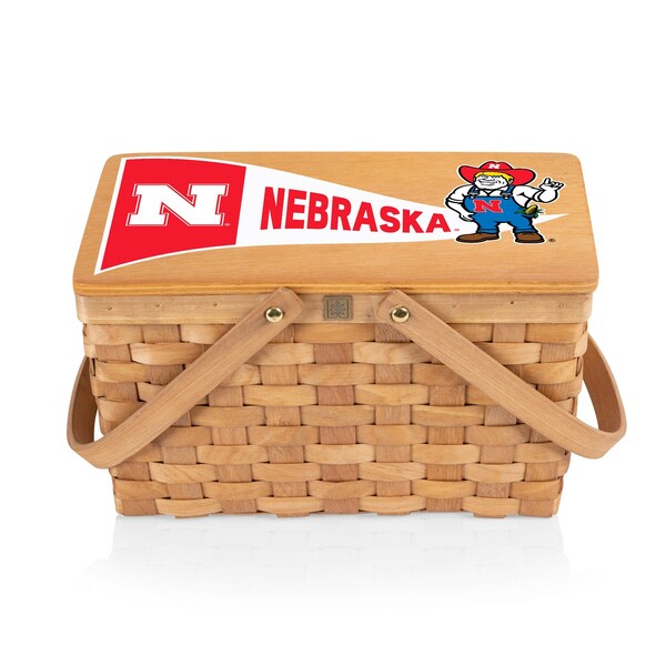 Picnic Time Family Of Brands NCAA Nebraska Cornhuskers Poppy Personal Picnic Basket 124-00-299-404-0 - main