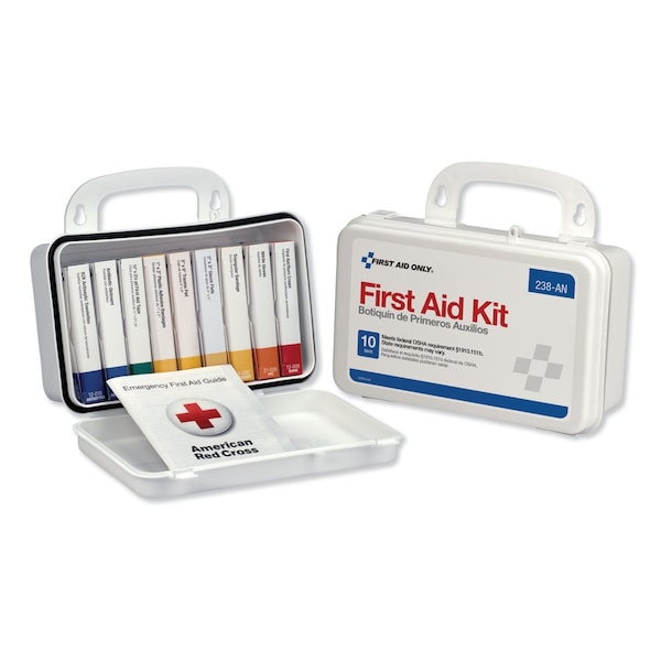 First Aid Only ANSI-Compliant First Aid Kit, 64 Pieces, Plastic Case 238-AN - main