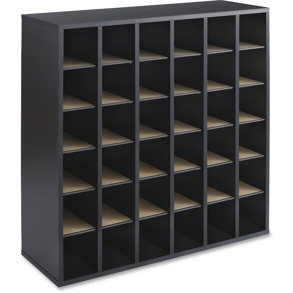 Safco Mailroom Work Table, Mail Sorters 7766BL - main