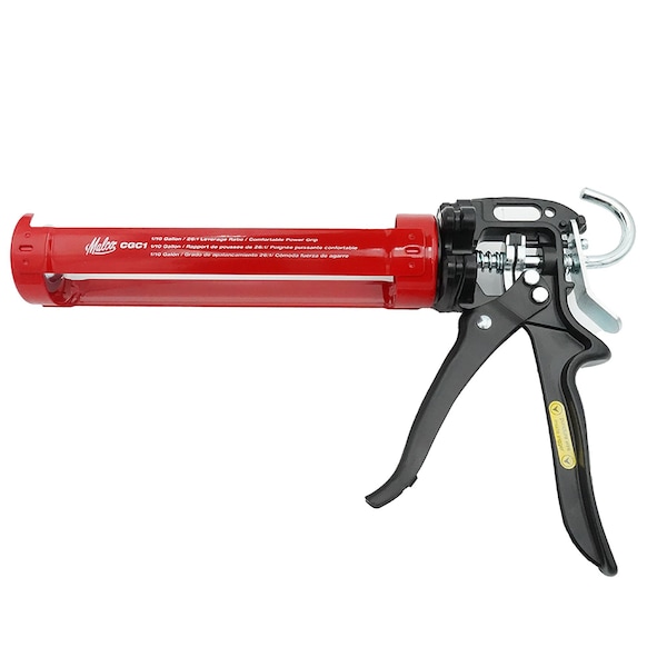 Malco 1/10 Gallon High Thrust Caulking Gun 26:1 Ratio Drive CGC1 - main