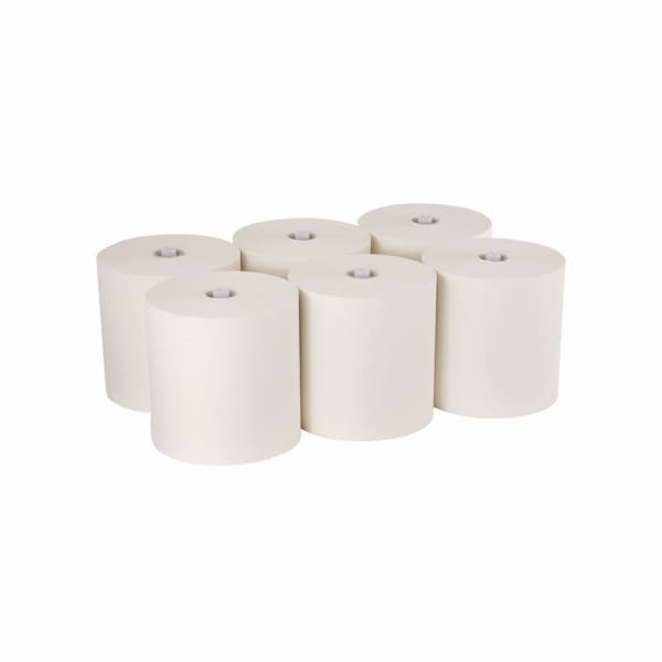 Georgia-Pacific Pacific Blue Ultra Hardwound Paper Towels, 1 Ply, Continuous Roll Sheets, 1,150 ft, White, 6 PK 26490 - main