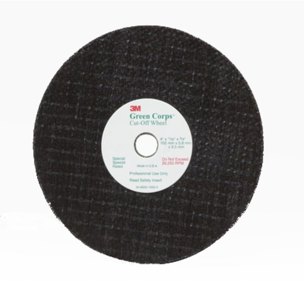 3M 3M Reinforced Weld Grinding Wheel 01991, 3 in x 0.22 in x 3/8 in, 10PK 1991 - main