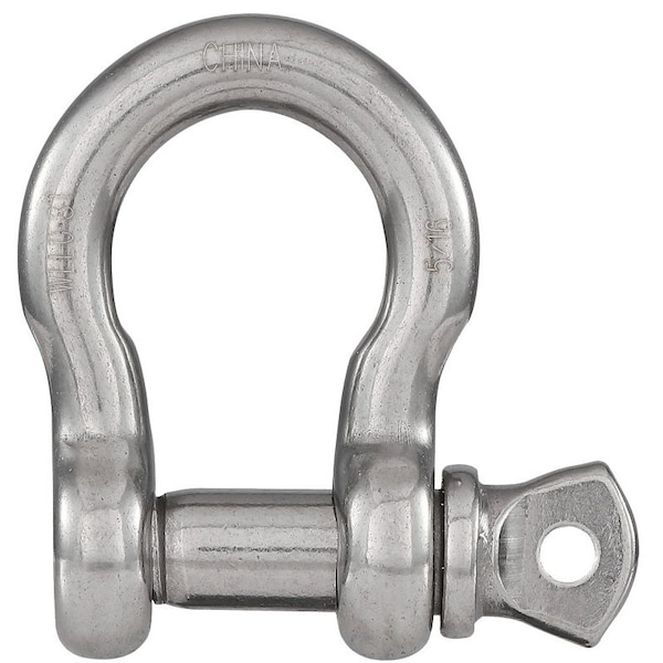 National Hardware Anchor Shackle, 516 in Trade, 1650 lb Working Load, 932 in Dia Wire, 316 Grade N100-279 - main