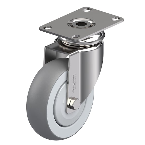 Pegasus Cstr, Stainls Plate Swvl, Gray TPR, 220 lb. P14SX-RP050K-12 - main