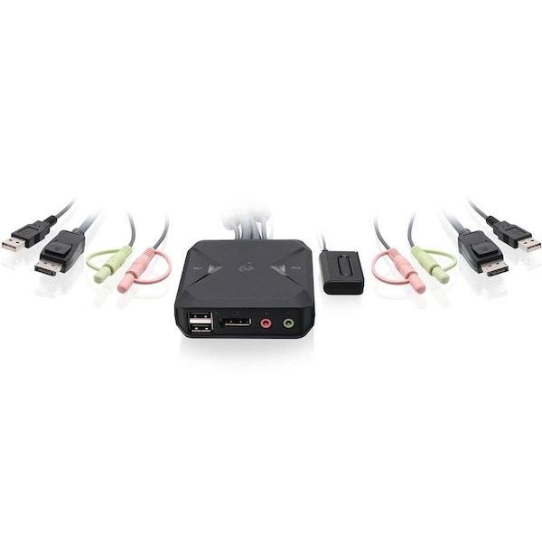 Iogear 2-Port USB DisplayPort Cable KVM Switch GCS52DP - main