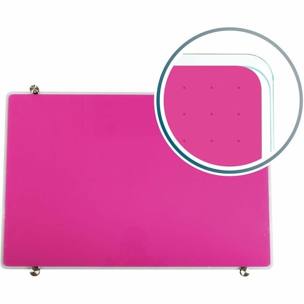 Floortex Board and wall fixing, 36 in, Tempered Glass Frame, Violet FCVGM2436VG - main