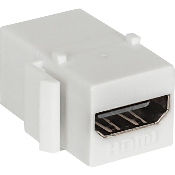 Intellinet Network Solutions MANHATTAN HMDI INLINE COUPLER, HDMI FEMALE TO HDMI FEMALE WHITE. SNAP-IN INSTA 771351 - main