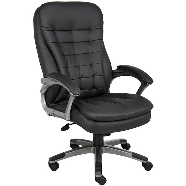 Boss High Back Executive Chair with Pewter Finished Base/Arms B9331 - main
