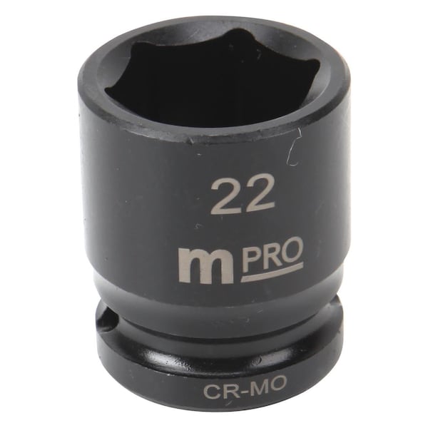 Multicomp Pro Impact Socket, 1/2in. Drive, 13/16in. AF, 3.228in. Length MP12-CRMO22 - main