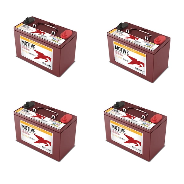 Ilc Replacement Marine Battery, 6V per battery (24V system), 220Ah TENNANT T300 BATTERY 4 PACK - main
