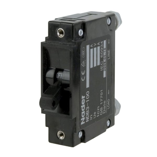 Automation Systems Interconnect 30 Amp, 1P, 250Vac, Trip Curve:C, Rack/Panel Mount Screw, Hydraulic Magnetic Circuit Breaker, UL489 NDB3100J430-1LSS1A0K - main