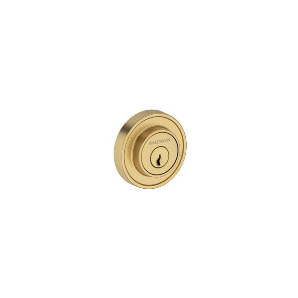 Baldwin Residential Deadbolts Single Cylinder Reversible Lifetime Satin Brass SCRRD044 - main