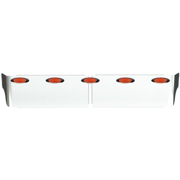 Ilc WESTERN STAR HD 5700XE YEAR 2019 13 INCH STAINLESS STEEL DROP VISOR W 5 AMBERAMBER GRANITE LEDS W STAR HD 5700XE 2019 13 INCH SS DROP VISOR W 5 AM - main