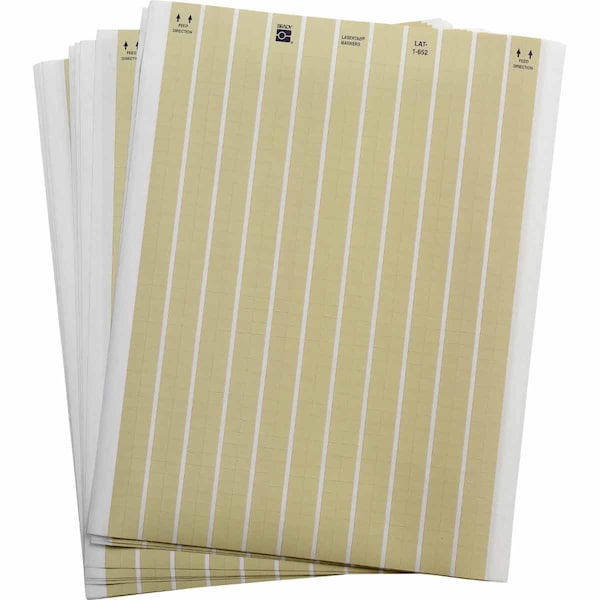 Brady LaserTab High Temp Polyimide Lbls 0.25 in H x 0.3 in W Amber 12/PK, 12PK LAT-1-652-10 - main