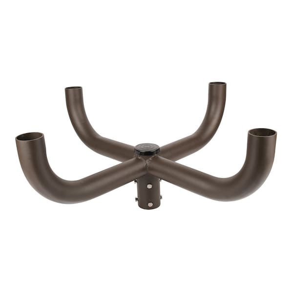 J&H Led J&H LED 90-Degree Quad Bullhorn Tenon Adapter, 4-Head Pole Mount, Bronze JH-1QBH90-54C - main