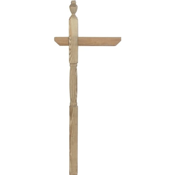 Upf Mailbox Post, 4 in L, 4 in W, 72 in H, Southern Yellow Pine 106054 - main