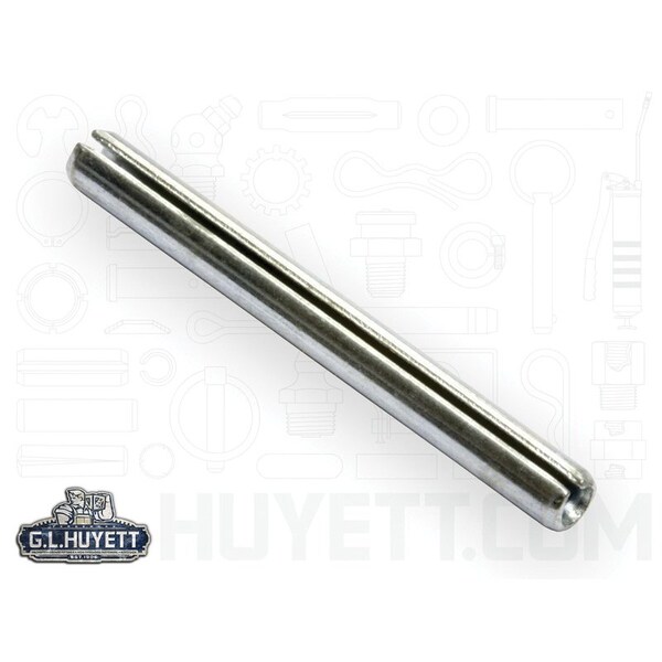 Huyett Slotted Spring Pin, Standard Duty, Zinc Plated High Carbon Steel, 3 mm Dia x 30 mm L x 0.7 mm Wall SPMZ-030-030-A - main