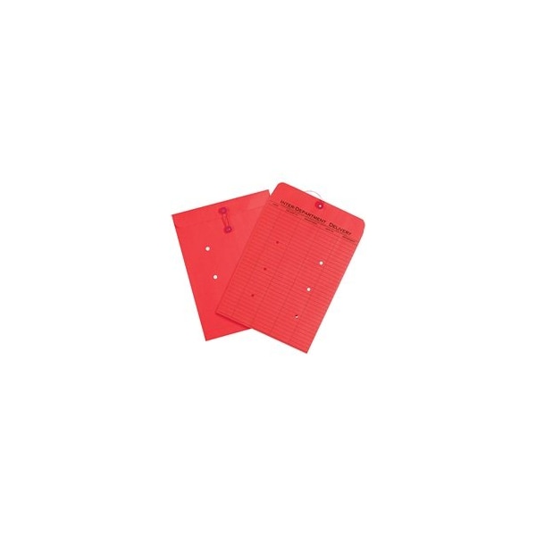 Bubblefast 100-10 x 13'' Red Inter-Department Envelopes, 100PK BFEN1095 - main
